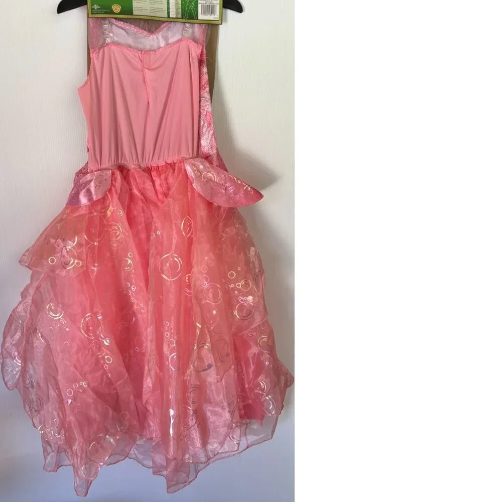 Wicked Glinda & Wand Halloween Costume 7/8 The Good Witch Pink Deluxe Girls - Picture 9 of 10